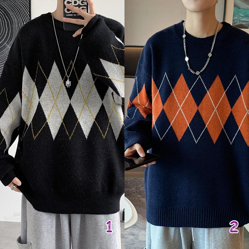 アーガイル柄セーター