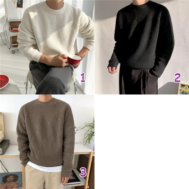 クルーネックセーター