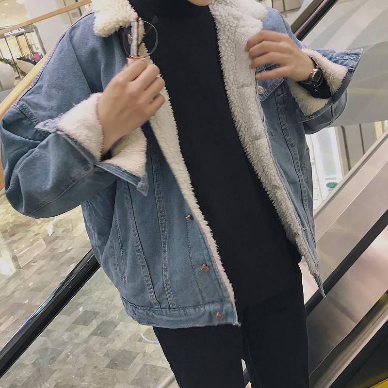 裏ボアデニムジャケット