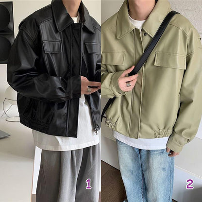 PUコート　ジャケットトップス