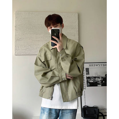 PUコート　ジャケットトップス