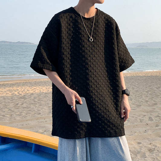 ワッフルオーバーサイズTシャツ