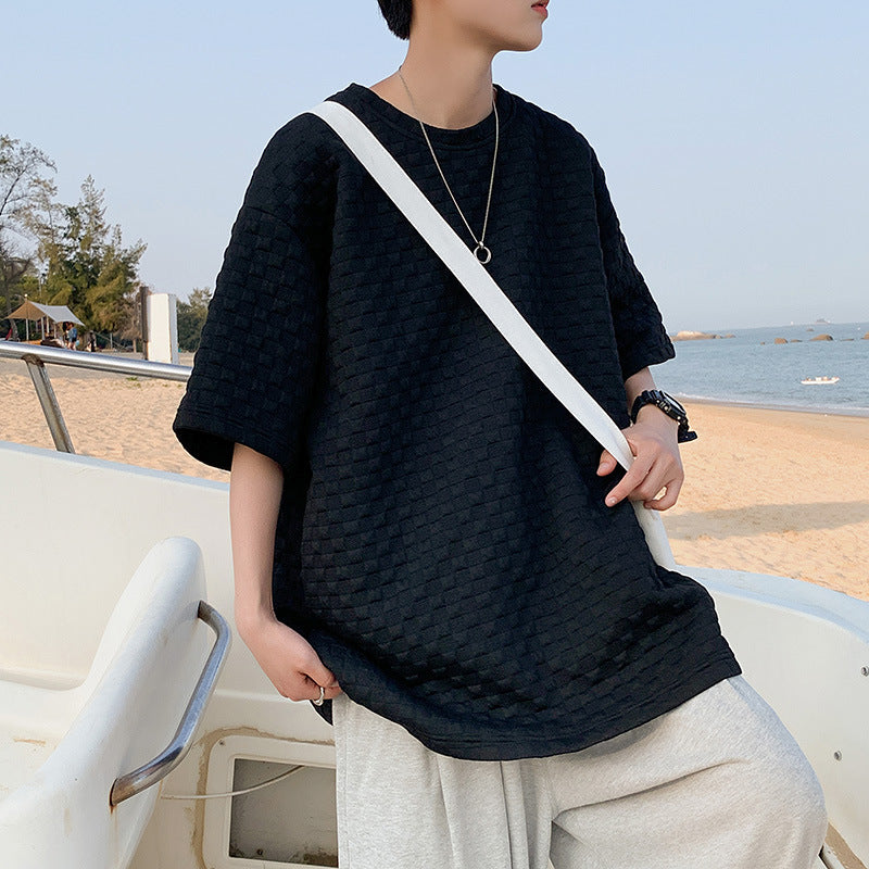 ワッフルオーバーサイズTシャツ