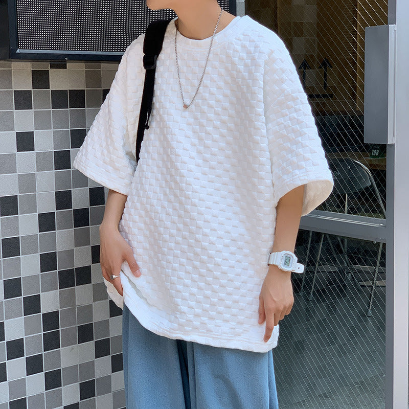 ワッフルオーバーサイズTシャツ